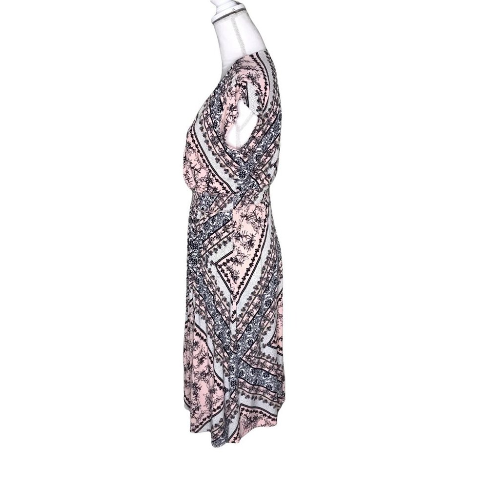 En Focus Studio scarf print dress 6 pink - Picture 5 of 7